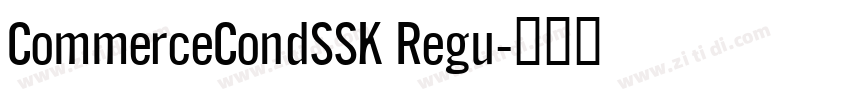 CommerceCondSSK Regu字体转换 CommerceCondSSK Regu字体转换